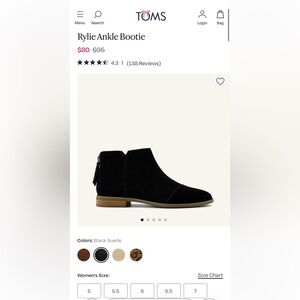 Tom’s Rylie Ankle Bootie